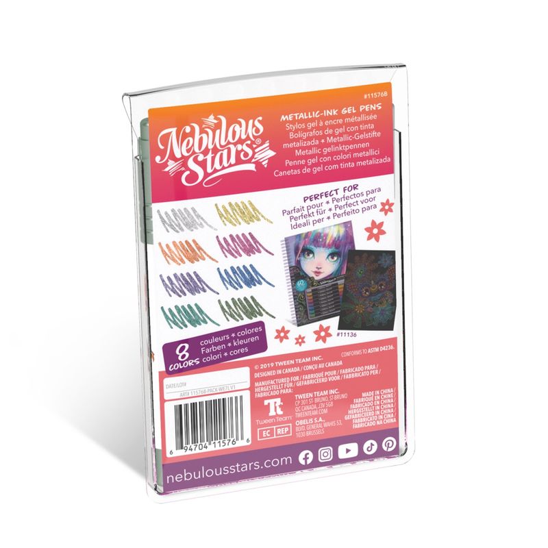 Carti si Birotica - Birotica - Instrumente de scris - Pixuri si stilouri - Set 8 pixuri cu gel, cerneala metalizata - Nebulous Stars - Infinity.ro