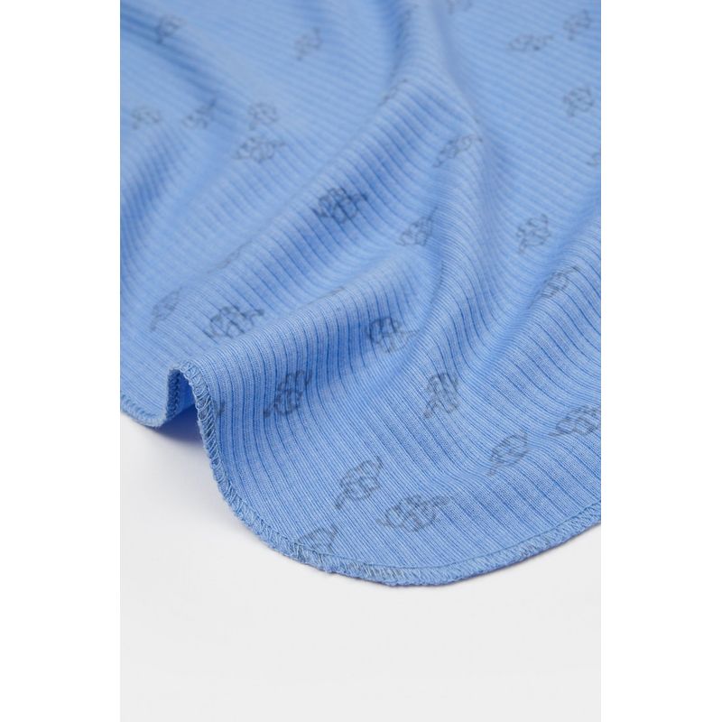 Casa si Gradina - Textile si covoare - Pături și cuverturi - Paturici copii - Paturica Printed, BabyCosy, 50% modal+50% bumbac, Lavanda, 85X85 cm - Infinity.ro