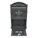 Casa si Gradina - Constructii - Depozitare, transport si protectie - Cutii postale - Cutie postala, negru antracit, 26x9x41 cm - Infinity.ro