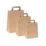 Market - Cadouri - Pungi cadou si accesorii - Punga hartie, natur, cafea - 20x9x25cm - 250 buc - Infinity.ro