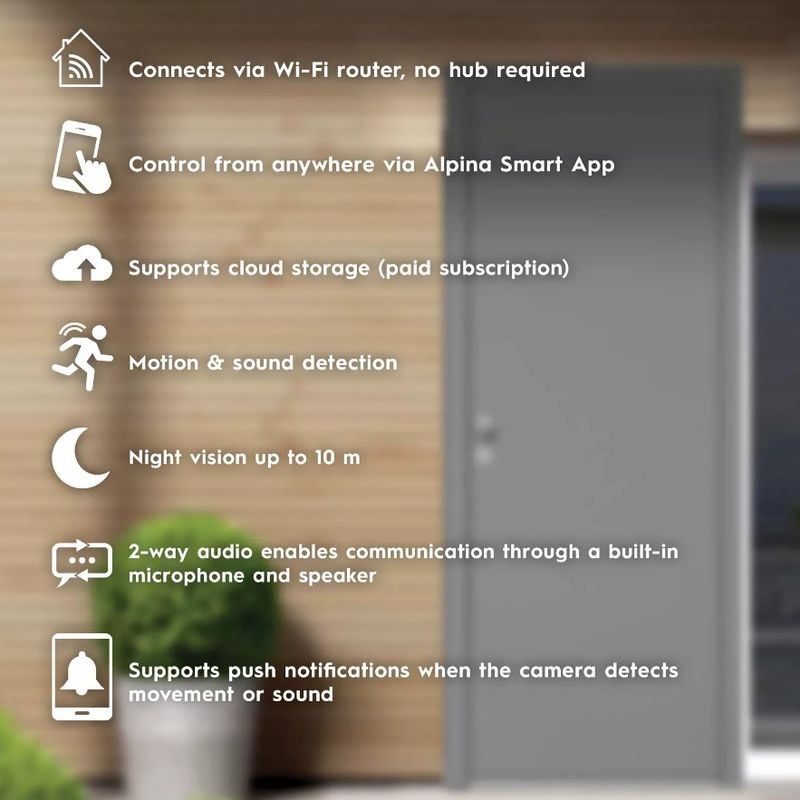 Casa si Gradina - Electrice - Accesorii electrice - Sonerii electrice - Sonerie wireless, inteligenta, camera video HD 1080P, bidirectional, aplicatie iOS/Android, rezistenta la apa IP65,26556 - Infinity.ro