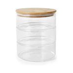 Casa si Gradina - Bucatarie si vesela - Organizare si depozitare bucatarie - Cutii alimentare - Set de 3 recipiente de sticla pentru alimente stivuibile, inchise ermetic, 20 x 16 cm, Vivo, GPZ16 - Infinity.ro