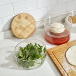 Casa si Gradina - Bucatarie si vesela - Organizare si depozitare bucatarie - Cutii alimentare - Set de 3 recipiente de sticla pentru alimente stivuibile, inchise ermetic, 20 x 16 cm, Vivo, GPZ16 - Infinity.ro