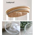 Casa si Gradina - Bucatarie si vesela - Organizare si depozitare bucatarie - Cutii alimentare - Set de 3 recipiente de sticla pentru alimente stivuibile, inchise ermetic, 20 x 16 cm, Vivo, GPZ16 - Infinity.ro