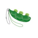 Jucarii, Copii si Bebe - Jucarii si jocuri - Jucarii & jocuri educative - Jucarii interactive - Set 2 jucarii breloc pastaie de mazare, antistres, verde, 7 cm MAZARE - Infinity.ro