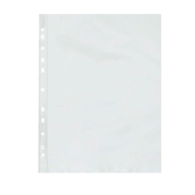 Carti si Birotica - Birotica - Accesorii de birou - Mape si dosare - Set 100 folii protectie documente A4, transparent, Vivo, STA6586OB - Infinity.ro