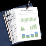 Carti si Birotica - Birotica - Accesorii de birou - Mape si dosare - Set 100 folii protectie documente A4, transparent, Vivo, STA6586OB - Infinity.ro