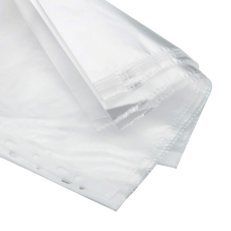 Carti si Birotica - Birotica - Accesorii de birou - Mape si dosare - Set 100 folii protectie documente A4, transparent, Vivo, STA6586OB - Infinity.ro