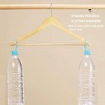 Casa si Gradina - Mobilier - Organizare si depozitare - Umerase si valeti - Set 20 umerase din lemn masiv, 29 x 44 cm, culoarea lemnului, VIVO065 - Infinity.ro