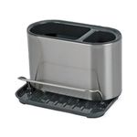 Casa si Gradina - Bucatarie si vesela - Organizare si depozitare bucatarie - Scurgator vase - Organizator chiuveta cu suport pentru burete si cu scurgere, argintiu, Vivo, 84179 - Infinity.ro