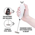 Electronice si Electrocasnice - Electrocasnice bucatarie - Accesorii electrocasnice bucatarie - Mixer de mana pentru spuma de lapte, pe baterii, al, Rysons, RY1348 - Infinity.ro