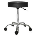 Casa si Gradina - Mobilier - Scaune si fotolii - Scaune - Scaun rotativ pentru salon, taburet hidraulic pe roti negru - Infinity.ro