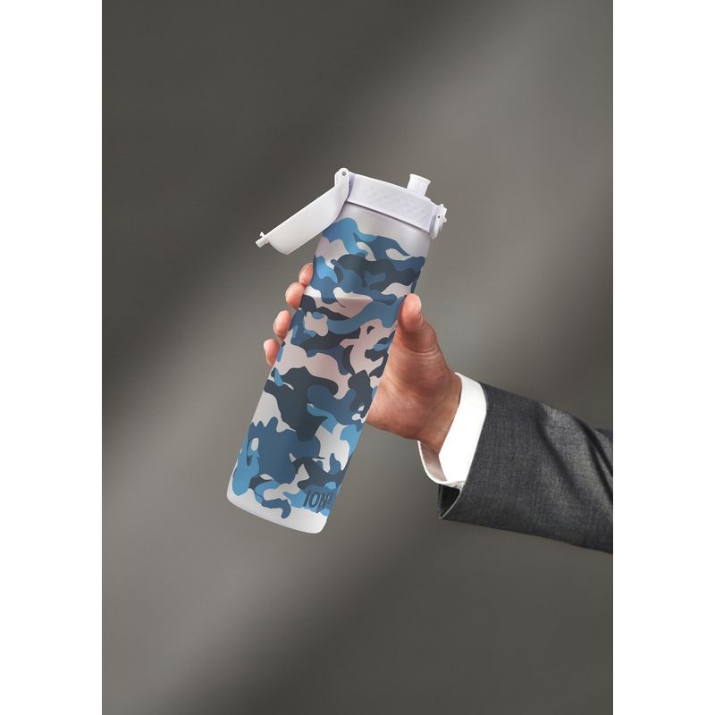 Casa si Gradina - Bucatarie si vesela - Cani si pahare - Sticle - Sticla apa Times To Drink, recyclon, 1L, Camo - Ion8 - Infinity.ro