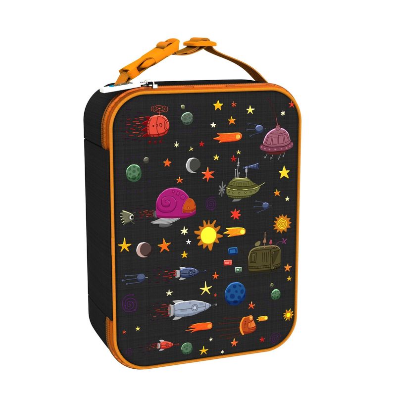 Sport si Outdoor - Articole de voiaj - Genti voiaj - Geanta termoizolanta pentru pranz, 26,5 x 19,5 cm, Spaceships - Ion8 - Infinity.ro