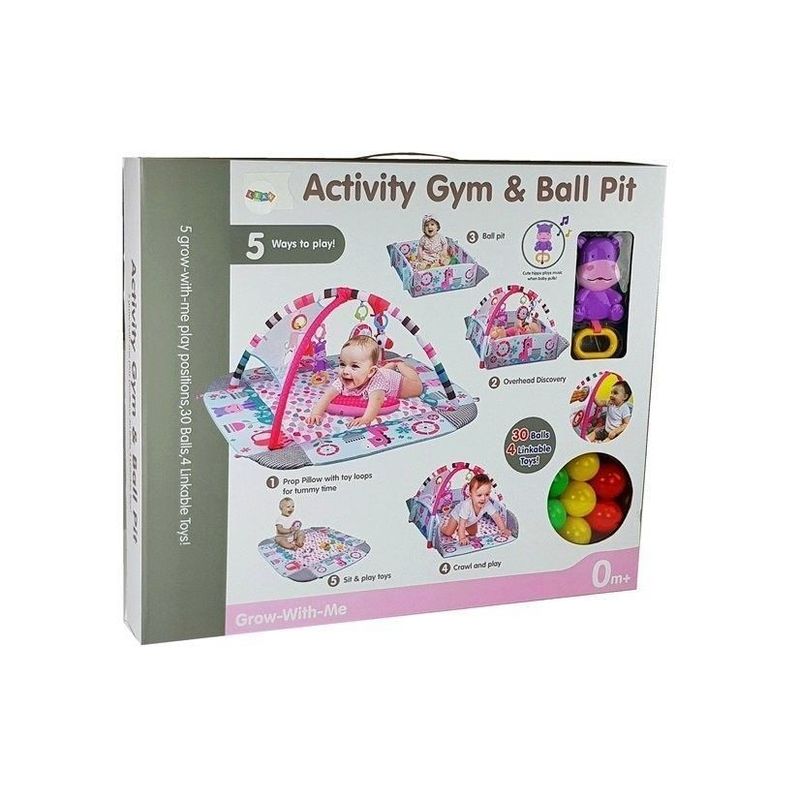 Jucarii, Copii si Bebe - Jucarii si jocuri - Jucarii de exterior - Spatii de joaca si accesorii - Salteluta covoras educational, pentru bebelusi, 5 in 1 cu jucarii, LeanToys, 7192 - Infinity.ro
