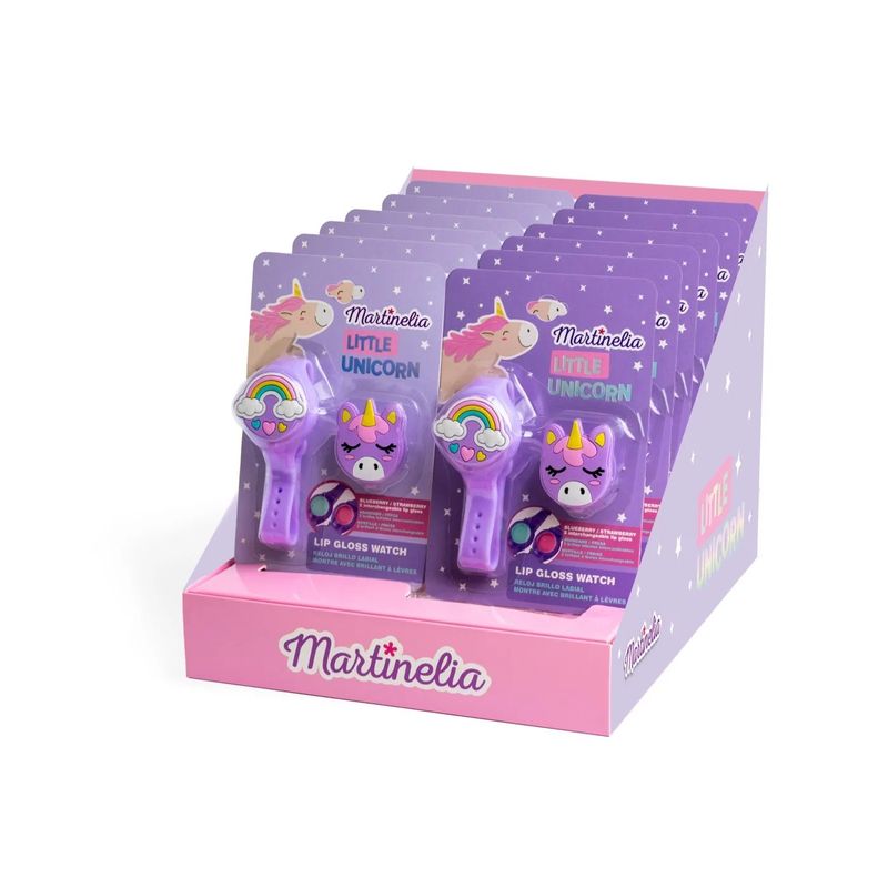 Jucarii, Copii si Bebe - Jucarii si jocuri - Jucarii de rol - Frumusete, bijuterii si accesorii fetite - MARTINELIA LITTLE UNICORN CEAS CU 2 LUCIURI DE BUZE - Infinity.ro