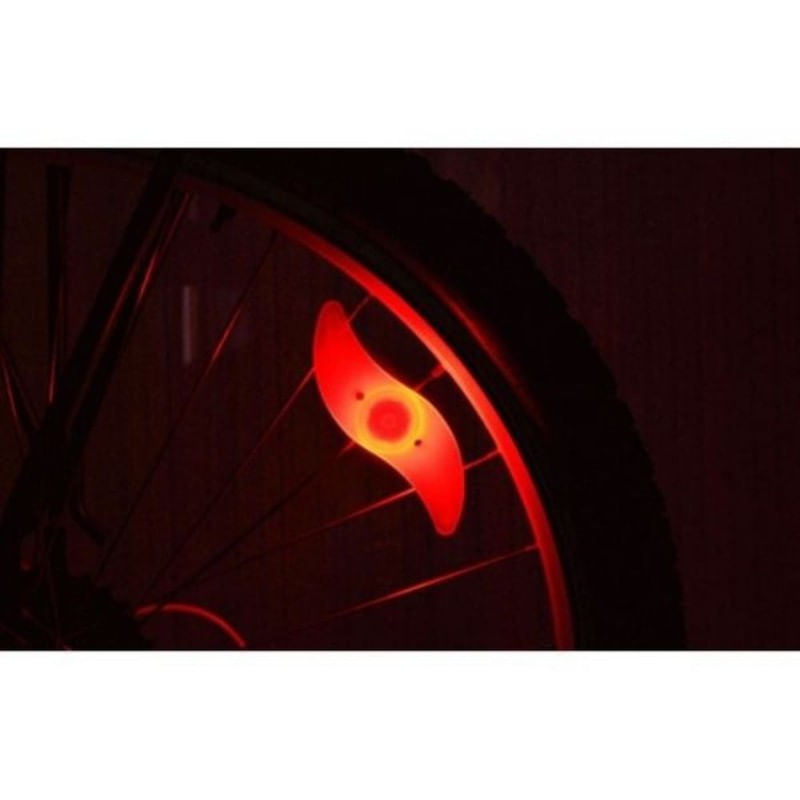 Sport si Outdoor - Ciclism - Accesorii pentru biciclete - Lumini biciclete - Set 20 lumini ambientale LED cu 3 moduri de iluminare pentru Bicicleta, Rosu - Infinity.ro