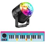Jucarii, Copii si Bebe - Jucarii si jocuri - Jucarii de rol - Instrumente muzicale de jucarie - Orga Electronica pentru Copii cu 37 taste, Melodii, Difuzor, Luminite, si Proiector Disco LED cu Telecomanda, Senzori de Sunet s - Infinity.ro