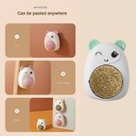 Petshop - Accesorii petshop - Jucarii animale - Jucarii interactive animale - Set 3 Jucarii pentru Pisicute, Model Ursulet, Minge Rotativa 360° din Iarba Catnip, 6 cm, Verde - Infinity.ro