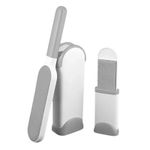 Petshop - Ingrijire si Igiena - Produse uz extern - Perii si manusi - Set 2 perii pentru indepartarea scamelor si a parului animalelor de companie, Travel size, PP, Gri - Infinity.ro