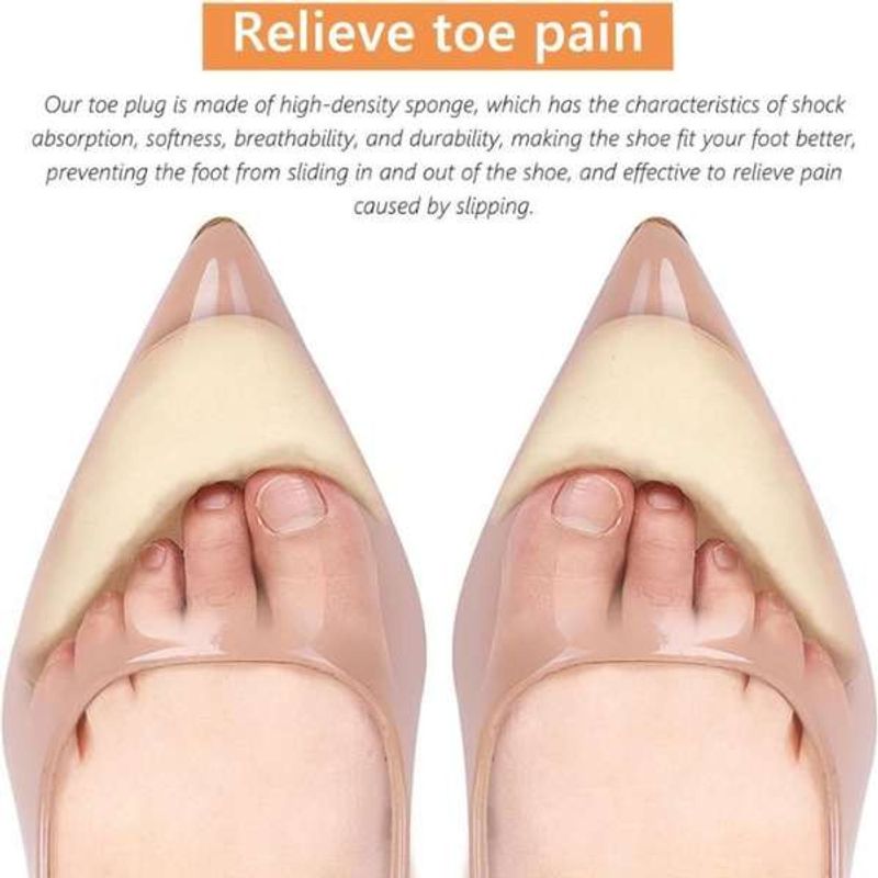 Fashion, accesorii si bijuterii - Femei - Incaltaminte femei - Accesorii incaltaminte - Set 6 Pernute Antialunecare din Spuma EVA, Pentru Degete,Reutilizabile si Ajustabile, pentru Protectia Incaltamintei prea Mari, - Infinity.ro