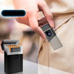 Market - Tutun si tigari - Articole si accesorii tutun - Bricheta Electrica Antivant in Cutie, Incarcare USB, Senzor Digital, Aprindere cu Inductie pentru 2 Tigari Simultan, Indicator L - Infinity.ro
