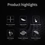 Market - Tutun si tigari - Articole si accesorii tutun - Bricheta Electrica Antivant in Cutie, Incarcare USB, Senzor Digital, Aprindere cu Inductie pentru 2 Tigari Simultan, Indicator L - Infinity.ro