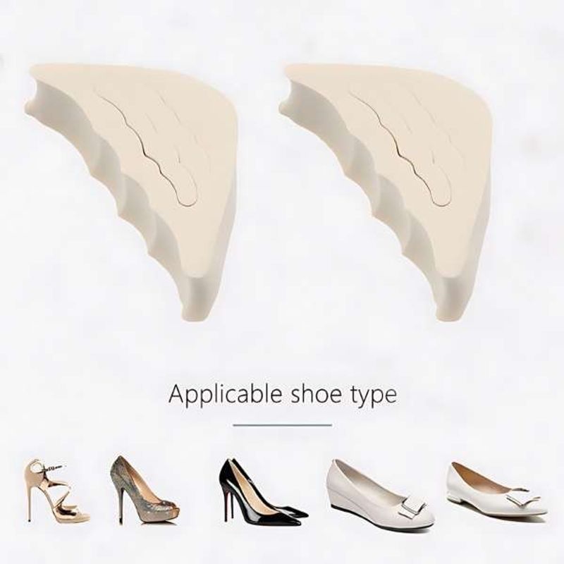 Fashion, accesorii si bijuterii - Femei - Incaltaminte femei - Accesorii incaltaminte - Set 2 Pernute Antialunecare din Spuma EVA, Pentru Degete,Reutilizabile si Ajustabile, pentru Protectia Incaltamintei prea Mari, - Infinity.ro