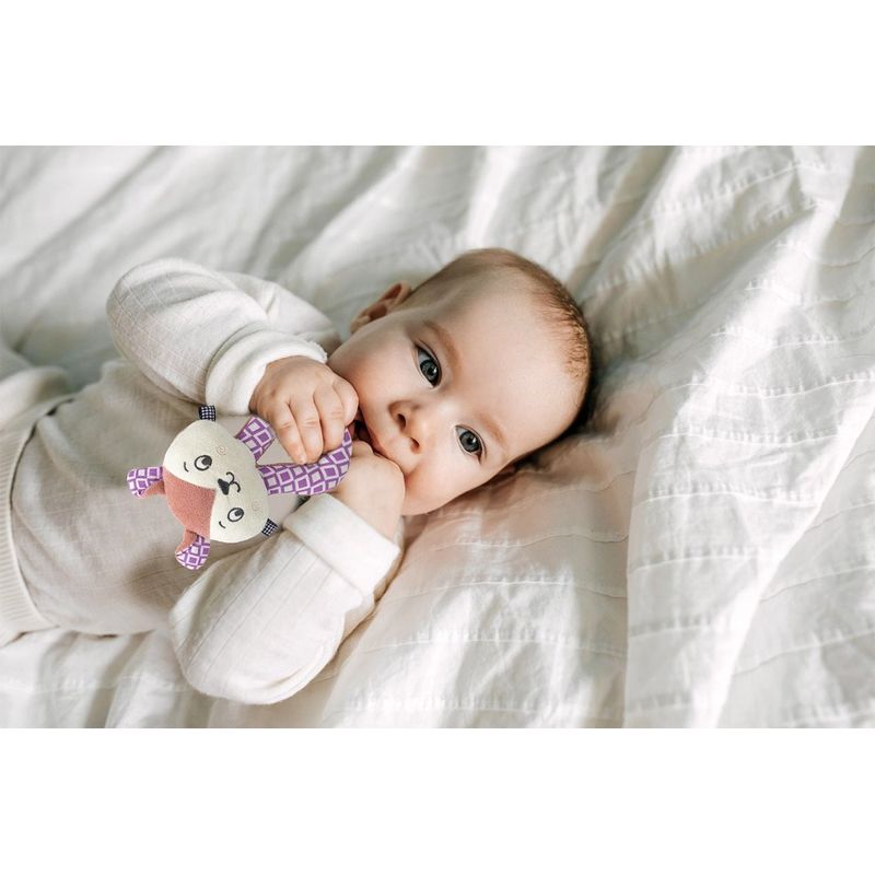 Jucarii, Copii si Bebe - Jucarii si jocuri - Jucarii bebelusi - Jucarii zornaitoare - Jucarie din plus zornaitoare Pisicuta, 3 luni+, BabyJem (Culoare: Galben) - Infinity.ro