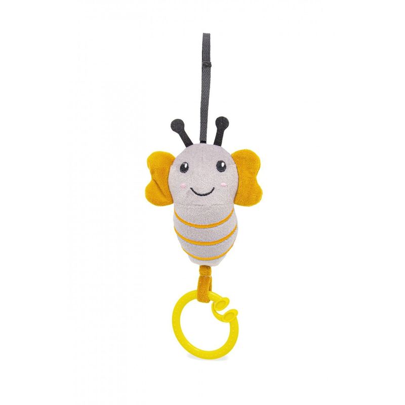 Jucarii, Copii si Bebe - Jucarii si jocuri - Jucarii de plus - Jucarie cu vibratii pentru bebelusi BabyJem, Albinuta din plus, 6 luni+ (Culoare: Galben) - Infinity.ro