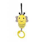Jucarii, Copii si Bebe - Jucarii si jocuri - Jucarii de plus - Jucarie cu vibratii pentru bebelusi BabyJem, Albinuta din plus, 6 luni+ (Culoare: Galben) - Infinity.ro