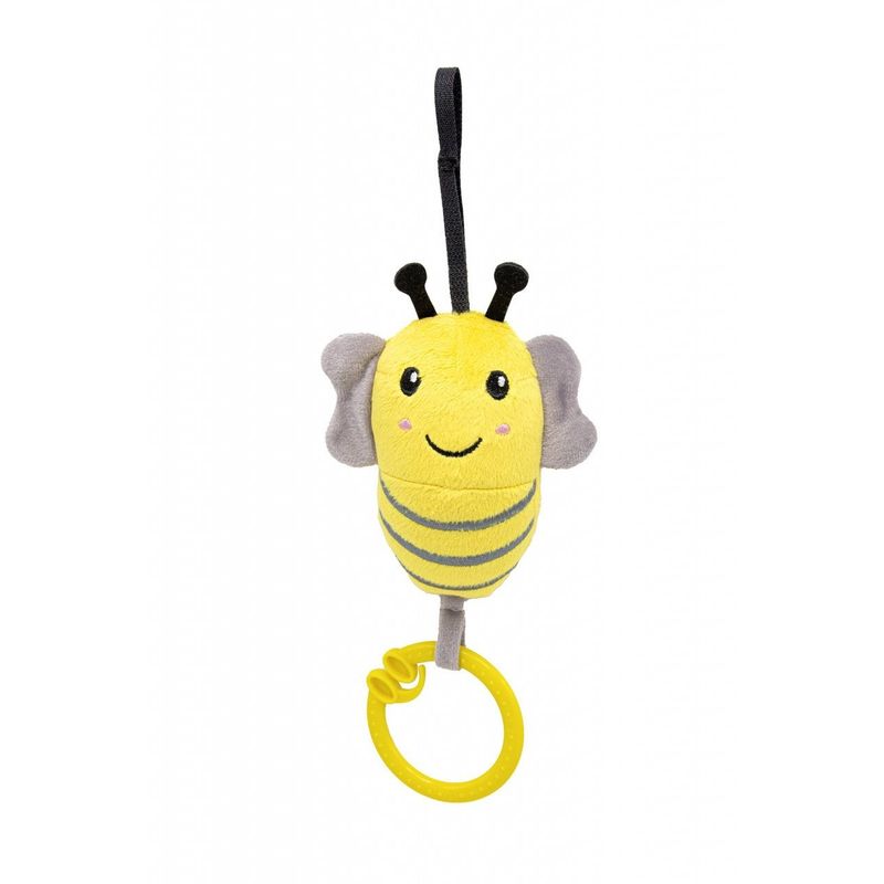 Jucarii, Copii si Bebe - Jucarii si jocuri - Jucarii de plus - Jucarie cu vibratii pentru bebelusi BabyJem, Albinuta din plus, 6 luni+ (Culoare: Galben) - Infinity.ro