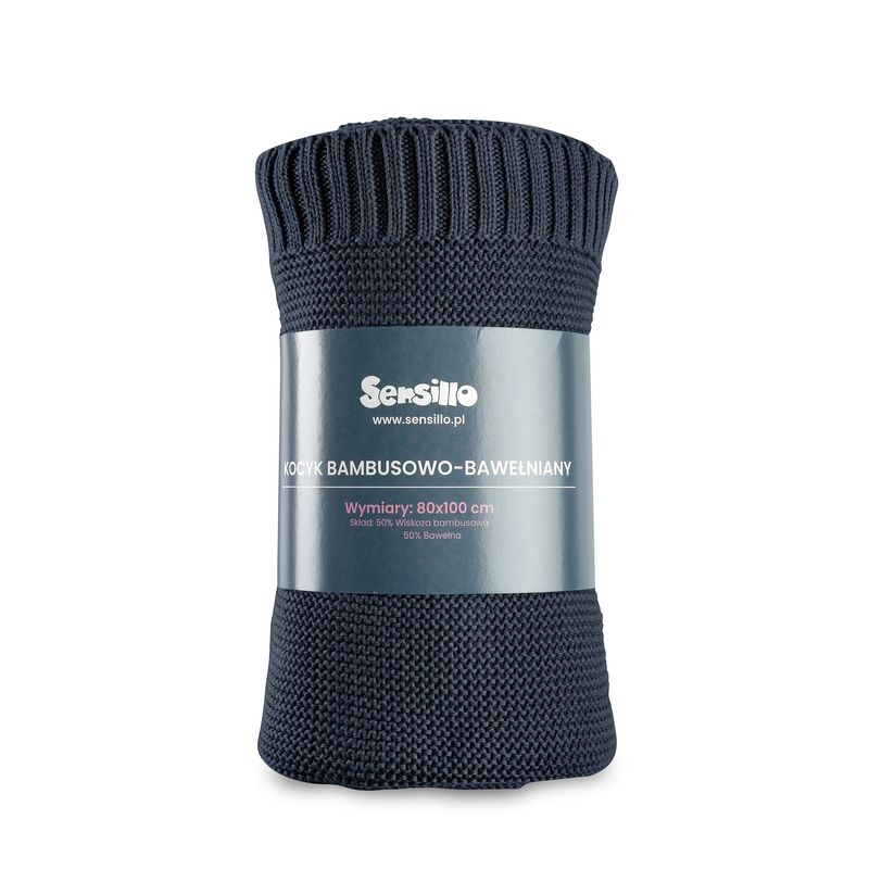 Casa si Gradina - Textile si covoare - Pături și cuverturi - Paturici copii - Paturica de bumbac si bambus Sensillo 100x80 cm Granat - Infinity.ro