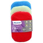 Market - Curatenie si intretinere casa - Produse bucatarie - Lavete si bureti - Pernute curatat multisuprafete Misavan, Pillo, 3 buc/set, multicolor - Infinity.ro