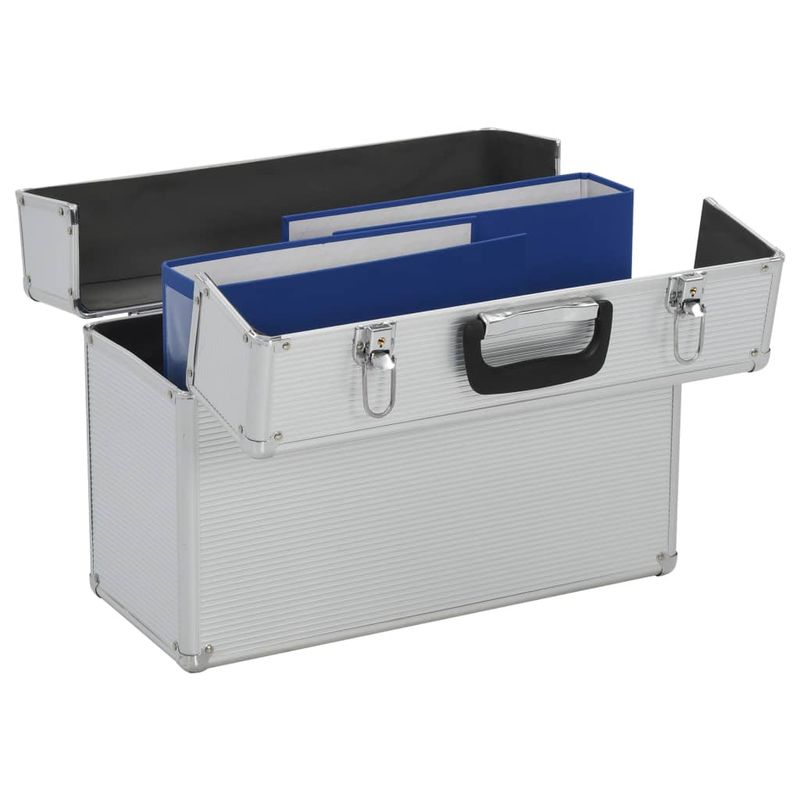 Casa si Gradina - Constructii - Depozitare, transport si protectie - Organizatoare si cutii scule - Cutie de scule, argintiu, 47x36x20 cm, aluminiu - Infinity.ro