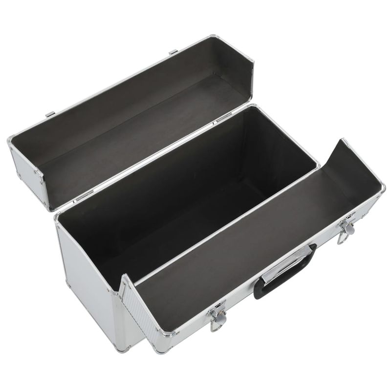 Casa si Gradina - Constructii - Depozitare, transport si protectie - Organizatoare si cutii scule - Cutie de scule, argintiu, 47x36x20 cm, aluminiu - Infinity.ro