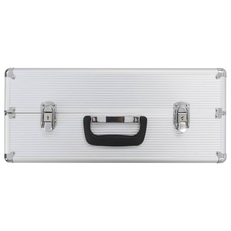 Casa si Gradina - Constructii - Depozitare, transport si protectie - Organizatoare si cutii scule - Cutie de scule, argintiu, 47x36x20 cm, aluminiu - Infinity.ro