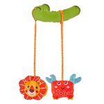 Auto si Moto - Piese auto si accesorii - Interior auto - Accesorii interior - Set 2 parasolare cu jucarii si oglinda, BabyJem, 44x37 cm - Infinity.ro