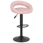 Casa si Gradina - Mobilier - Scaune si fotolii - Scaune - Scaune de bar, 2 buc., roz, catifea - Infinity.ro