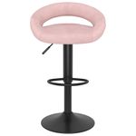 Casa si Gradina - Mobilier - Scaune si fotolii - Scaune - Scaune de bar, 2 buc., roz, catifea - Infinity.ro
