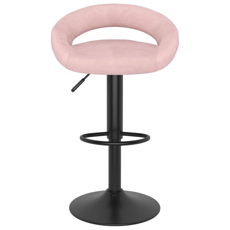 Casa si Gradina - Mobilier - Scaune si fotolii - Scaune - Scaune de bar, 2 buc., roz, catifea - Infinity.ro