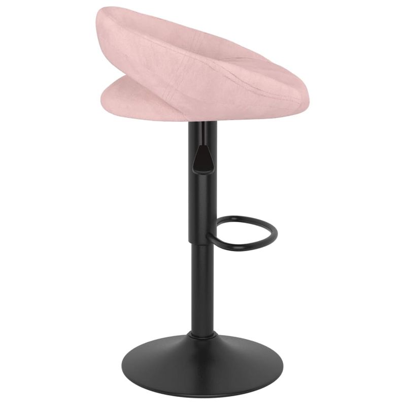 Casa si Gradina - Mobilier - Scaune si fotolii - Scaune - Scaune de bar, 2 buc., roz, catifea - Infinity.ro