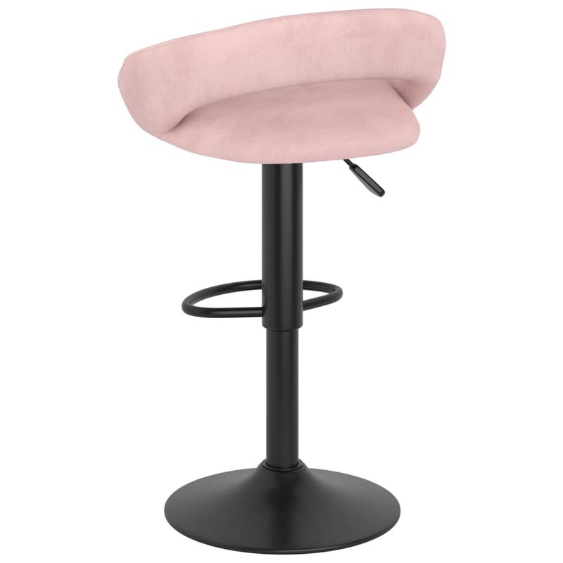 Casa si Gradina - Mobilier - Scaune si fotolii - Scaune - Scaune de bar, 2 buc., roz, catifea - Infinity.ro