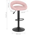 Casa si Gradina - Mobilier - Scaune si fotolii - Scaune - Scaune de bar, 2 buc., roz, catifea - Infinity.ro