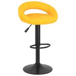 Casa si Gradina - Mobilier - Scaune si fotolii - Scaune - Scaune de bar, 2 buc., galben mustar, catifea - Infinity.ro