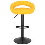 Casa si Gradina - Mobilier - Scaune si fotolii - Scaune - Scaune de bar, 2 buc., galben mustar, catifea - Infinity.ro