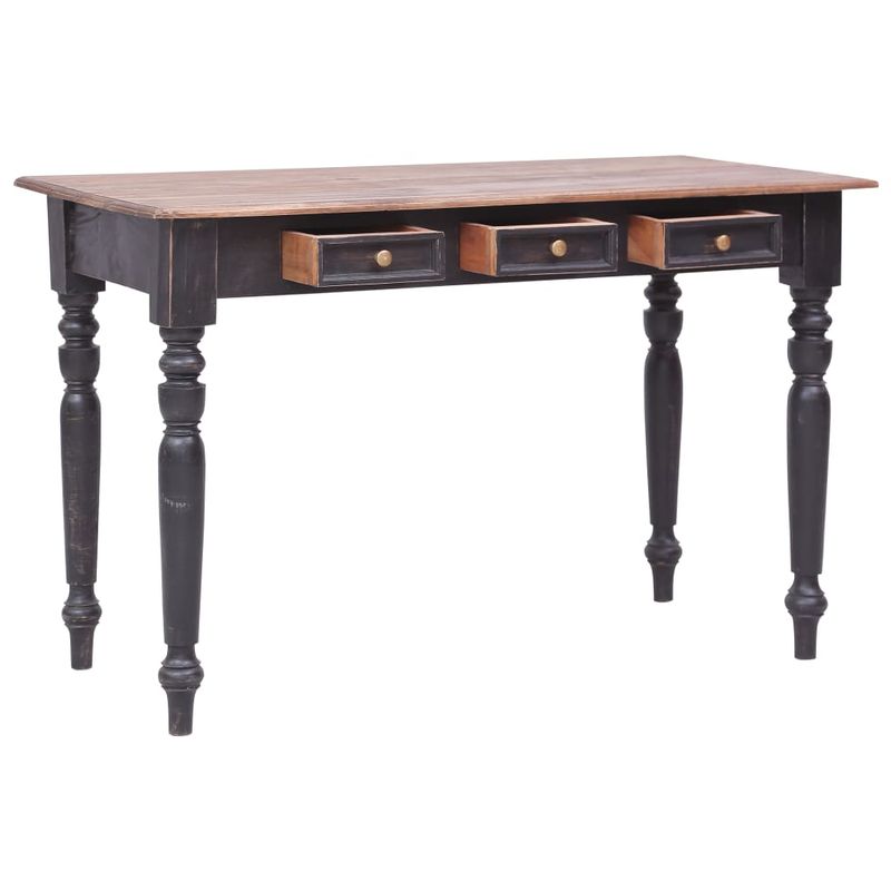 Casa si Gradina - Mobilier - Mese si birouri - Birouri - Birou cu 3 sertare, 117 x 57 x 75 cm, lemn masiv de mahon - Infinity.ro