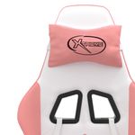 PC, gaming si accesorii - Gaming - Accesorii gaming - Scaune gaming - Scaun de jocuri, alb si roz, piele ecologica - Infinity.ro