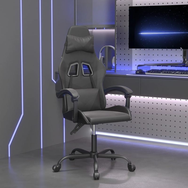 Casa si Gradina - Mobilier - Scaune si fotolii - Scaune - Scaun pentru jocuri, negru, piele ecologica - Infinity.ro