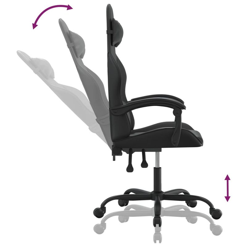 Casa si Gradina - Mobilier - Scaune si fotolii - Scaune - Scaun pentru jocuri, negru, piele ecologica - Infinity.ro